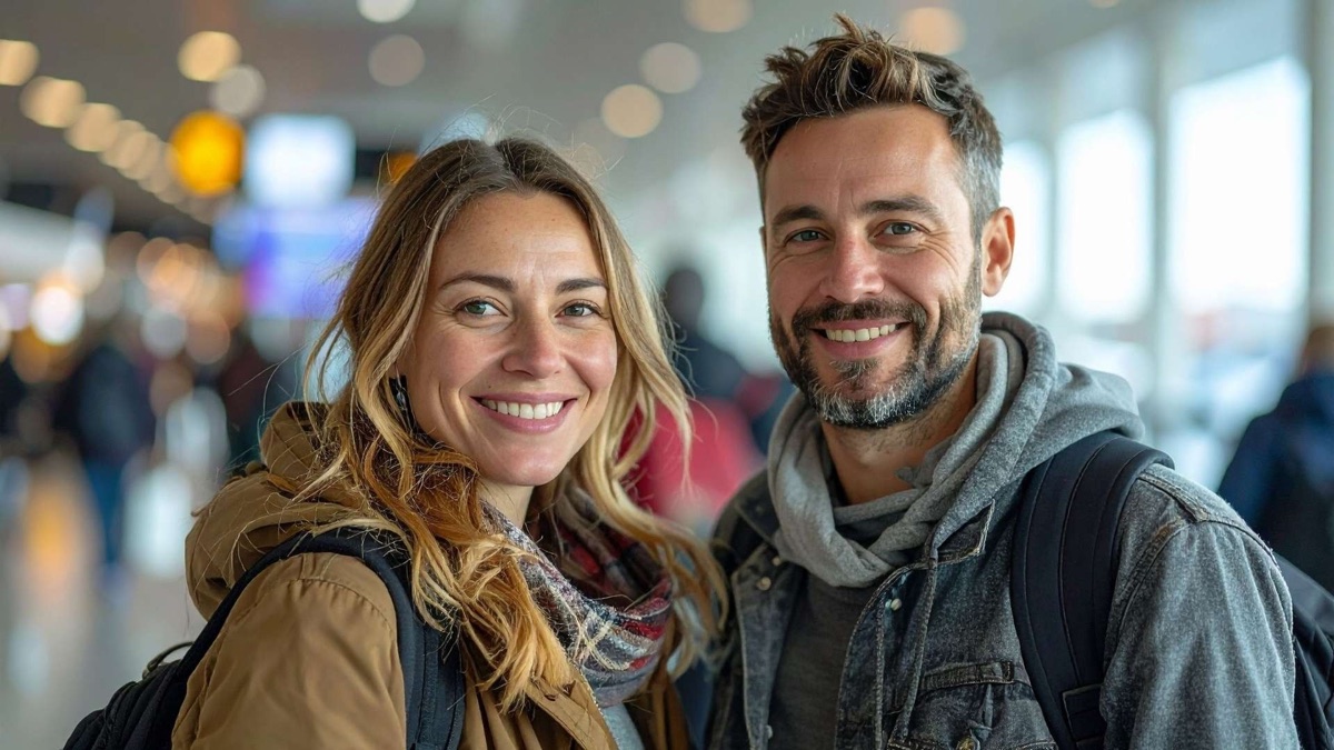 Couple avançant ensemble après une période de questionnement